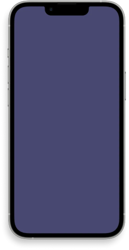 Mockup of a phone with a blue screen